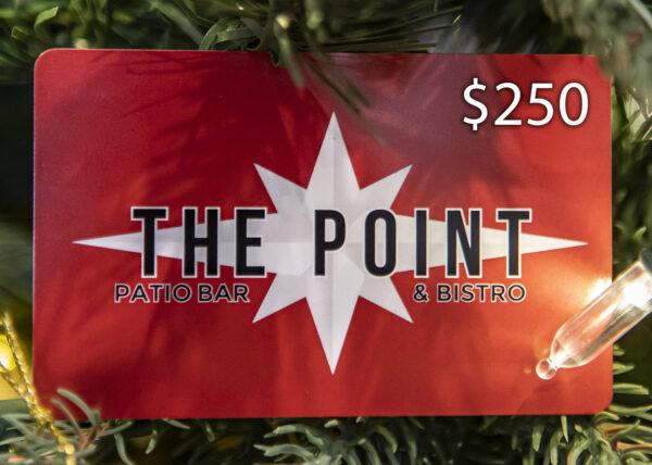 250 gift card to the point patio bar